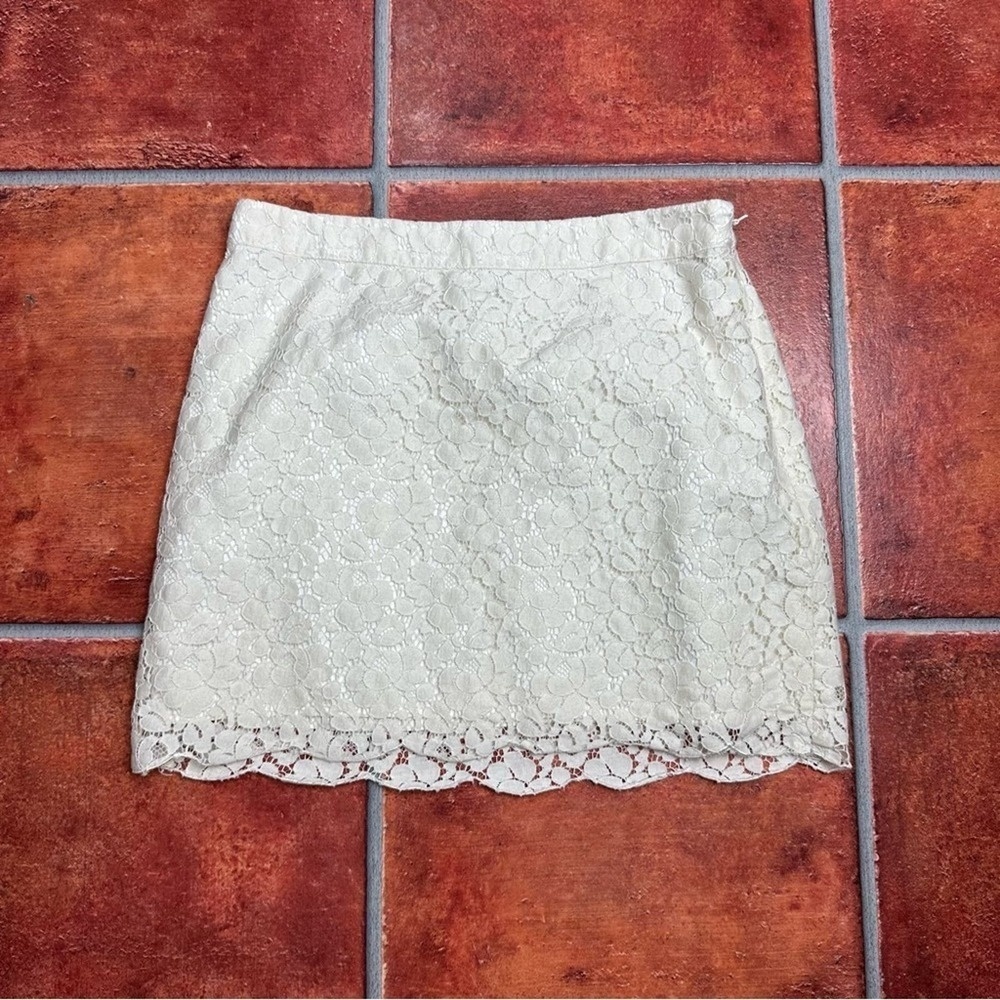 Talula x Aritzia Lace Ivory Skirt